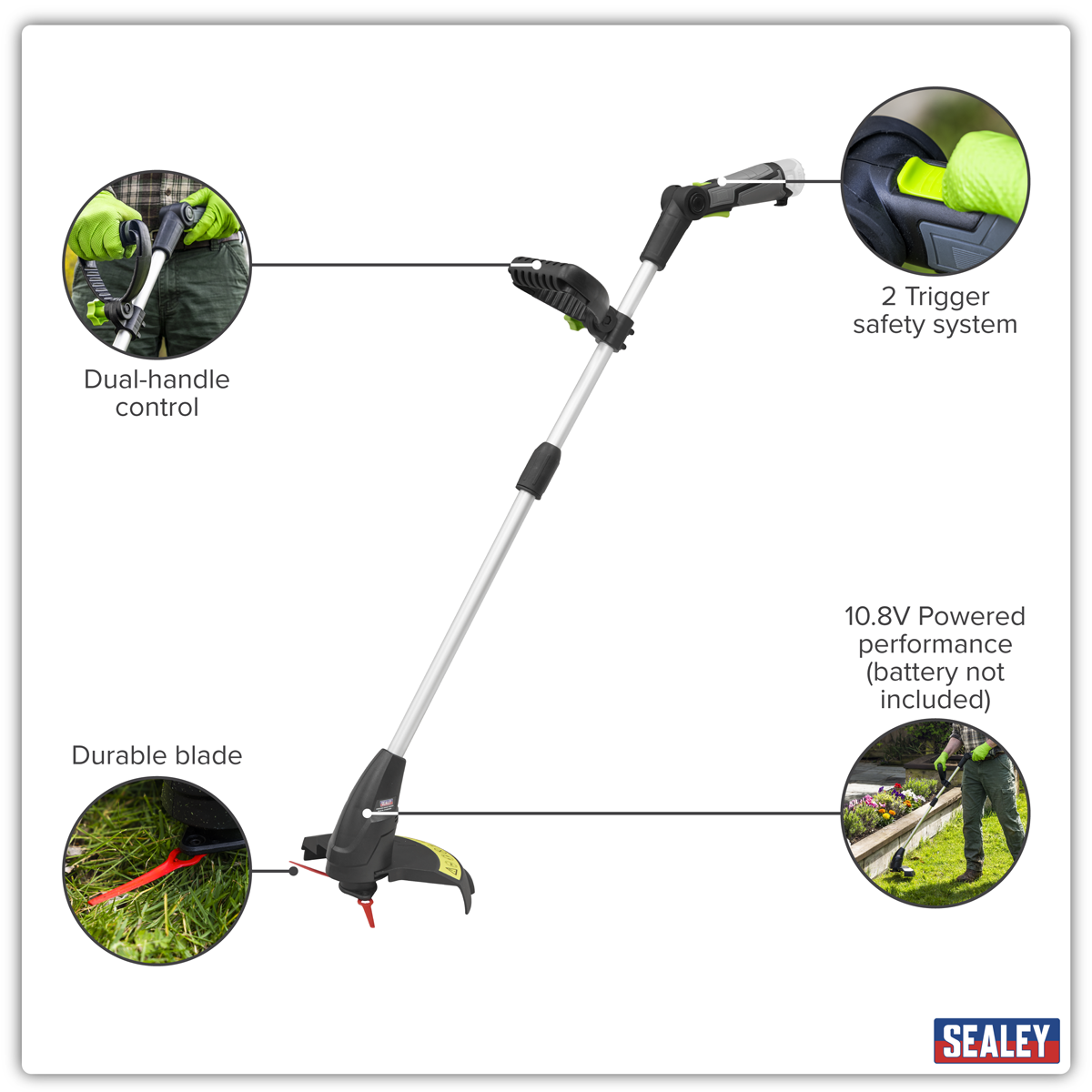 SV10.8 Series Cordless Grass Trimmer 10.8V - Body Only CP108VGSBO