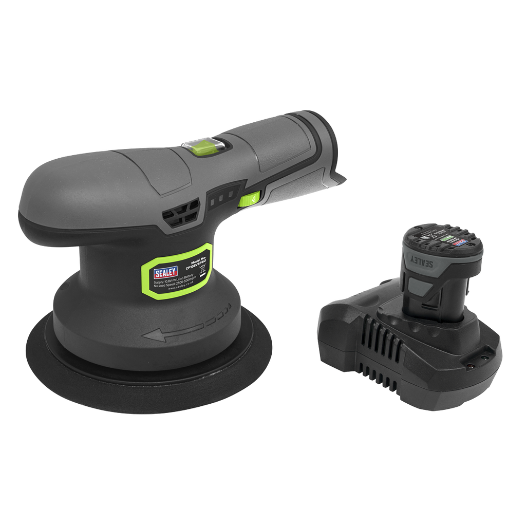 SV10.8 Series 150mm Cordless Dual Action Sander/Polisher Kit 10.8V 2Ah - Euro Plug CP108VSPEU