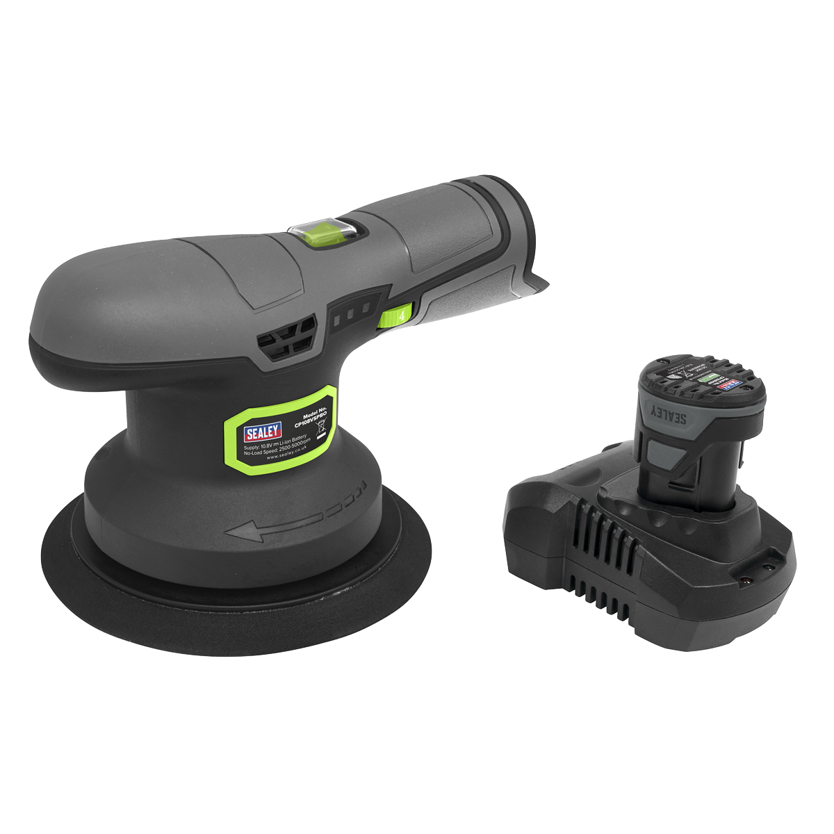 SV10.8 Series 150mm Cordless Dual Action Sander/Polisher Kit 10.8V 2Ah - Euro Plug CP108VSPEU