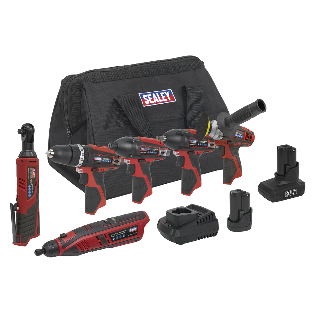 6 x SV12 Series Cordless Power Tool Kit 12V - 2 Batteries CP1200COMBO2