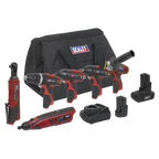 6 x SV12 Series Cordless Power Tool Kit 12V - 2 Batteries CP1200COMBO2