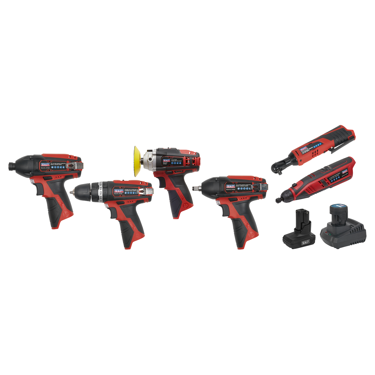 6 x SV12 Series Cordless Power Tool Kit 12V - 2 Batteries CP1200COMBO2