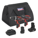 2 x SV12 Series Cordless Power Tool Kit 12V - 2 Batteries CP1200COMBO6