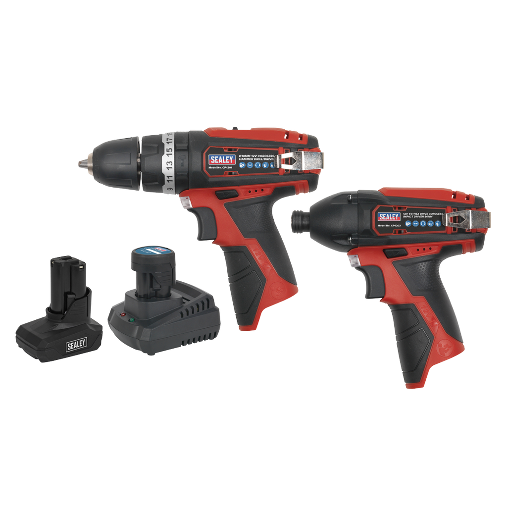 2 x SV12 Series Cordless Power Tool Kit 12V - 2 Batteries CP1200COMBO6