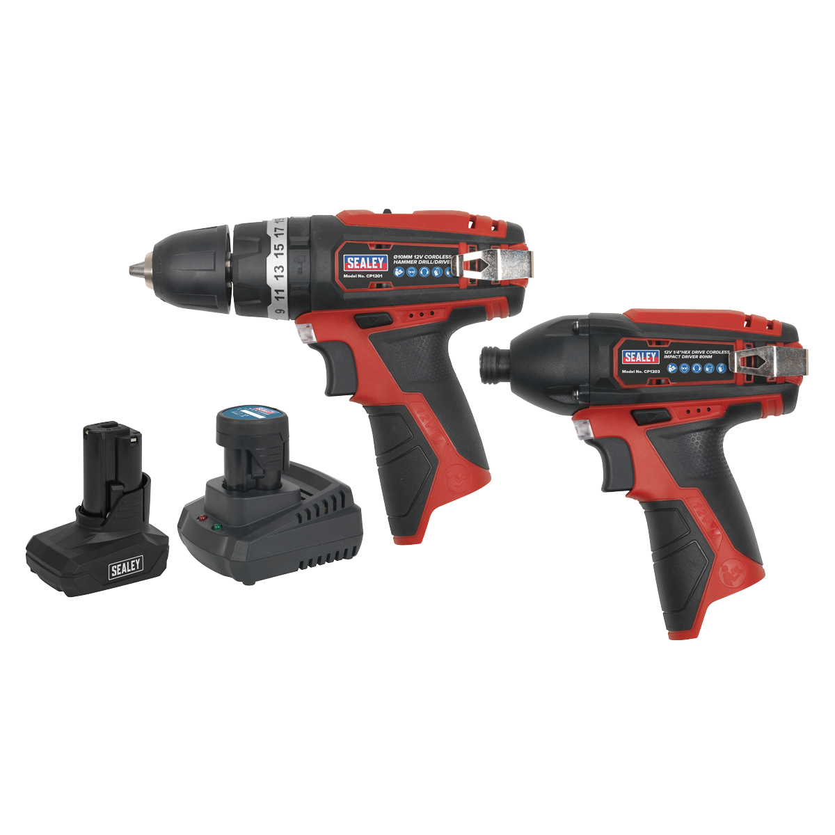 2 x SV12 Series Cordless Power Tool Kit 12V - 2 Batteries CP1200COMBO6