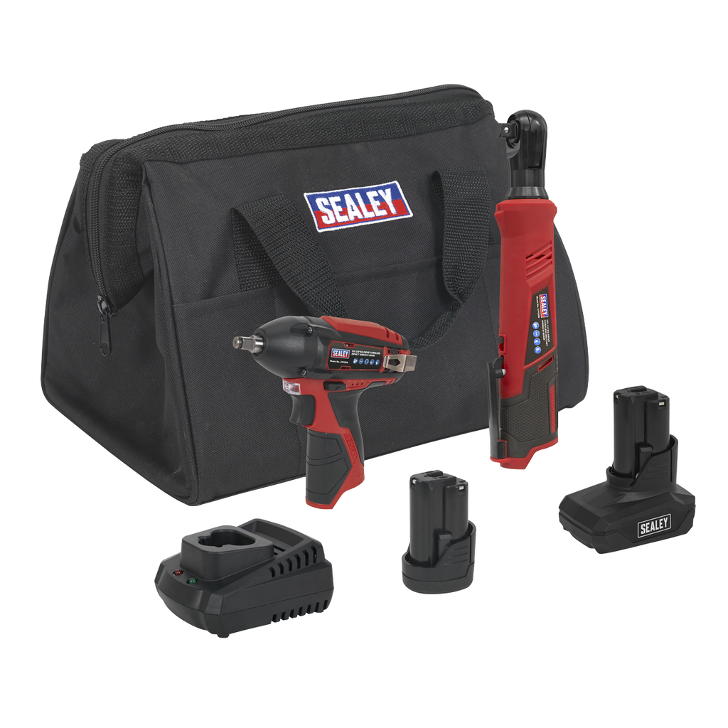 2 x SV12 Series Cordless Power Tool Kit 12V - 2 Batteries CP1200COMBO8
