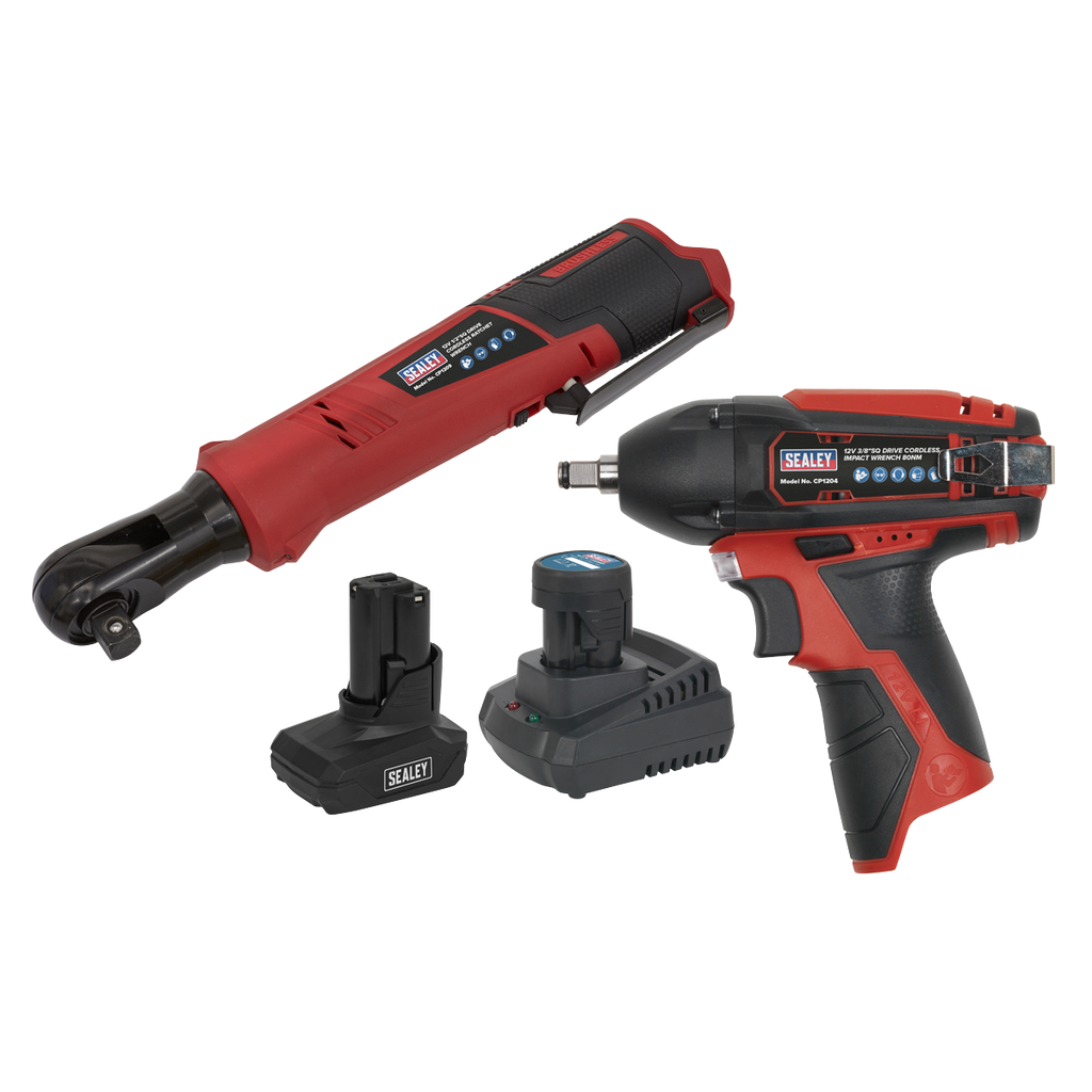 2 x SV12 Series Cordless Power Tool Kit 12V - 2 Batteries CP1200COMBO8