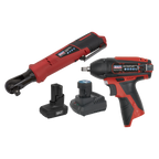 2 x SV12 Series Cordless Power Tool Kit 12V - 2 Batteries CP1200COMBO8