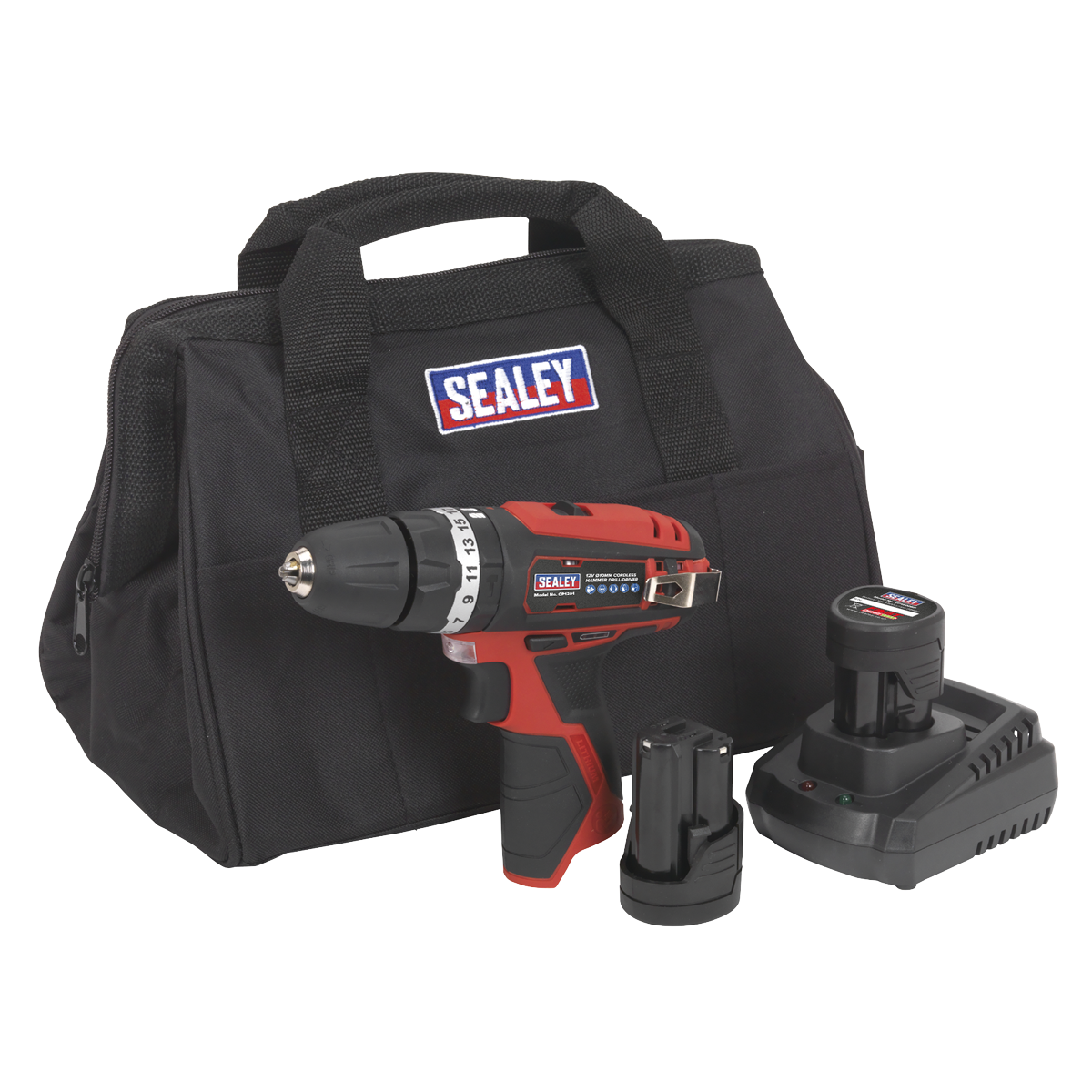 SV12 Series 10mm Cordless Combi Drill Kit 12V 2Ah - 2 Batteries CP1201KIT