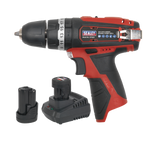 SV12 Series 10mm Cordless Combi Drill Kit 12V 2Ah - 2 Batteries CP1201KIT