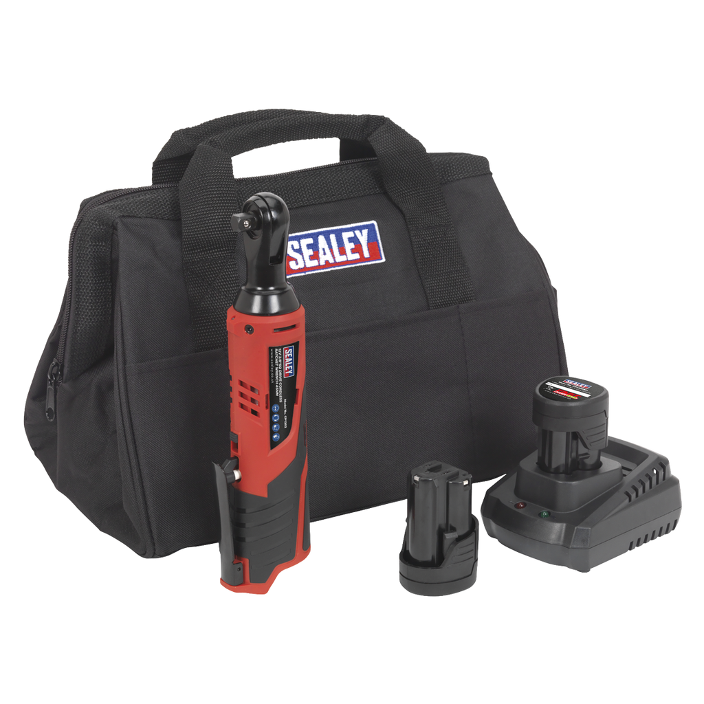 SV12 Series 3/8"Sq Drive Cordless Ratchet Wrench Kit 12V 2Ah - 2 Batteries CP1202KIT