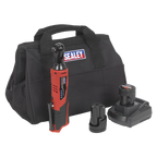 SV12 Series 3/8"Sq Drive Cordless Ratchet Wrench Kit 12V 2Ah - 2 Batteries CP1202KIT