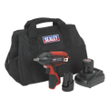 SV12 Series 3/8"Sq Drive Cordless Impact Wrench Kit 12V 2Ah - 2 Batteries CP1204KIT