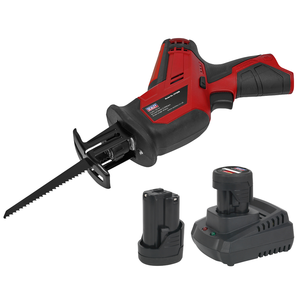 SV12 Series Cordless Reciprocating Saw Kit 12V 2Ah - 2 Batteries CP1208KIT