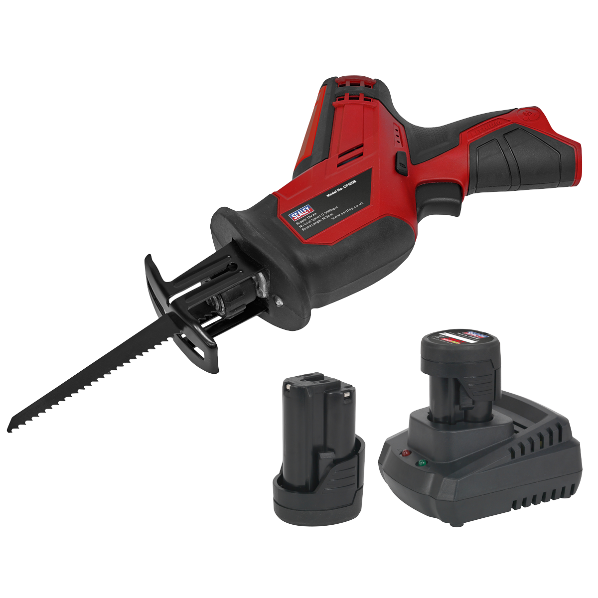 SV12 Series Cordless Reciprocating Saw Kit 12V 2Ah - 2 Batteries CP1208KIT