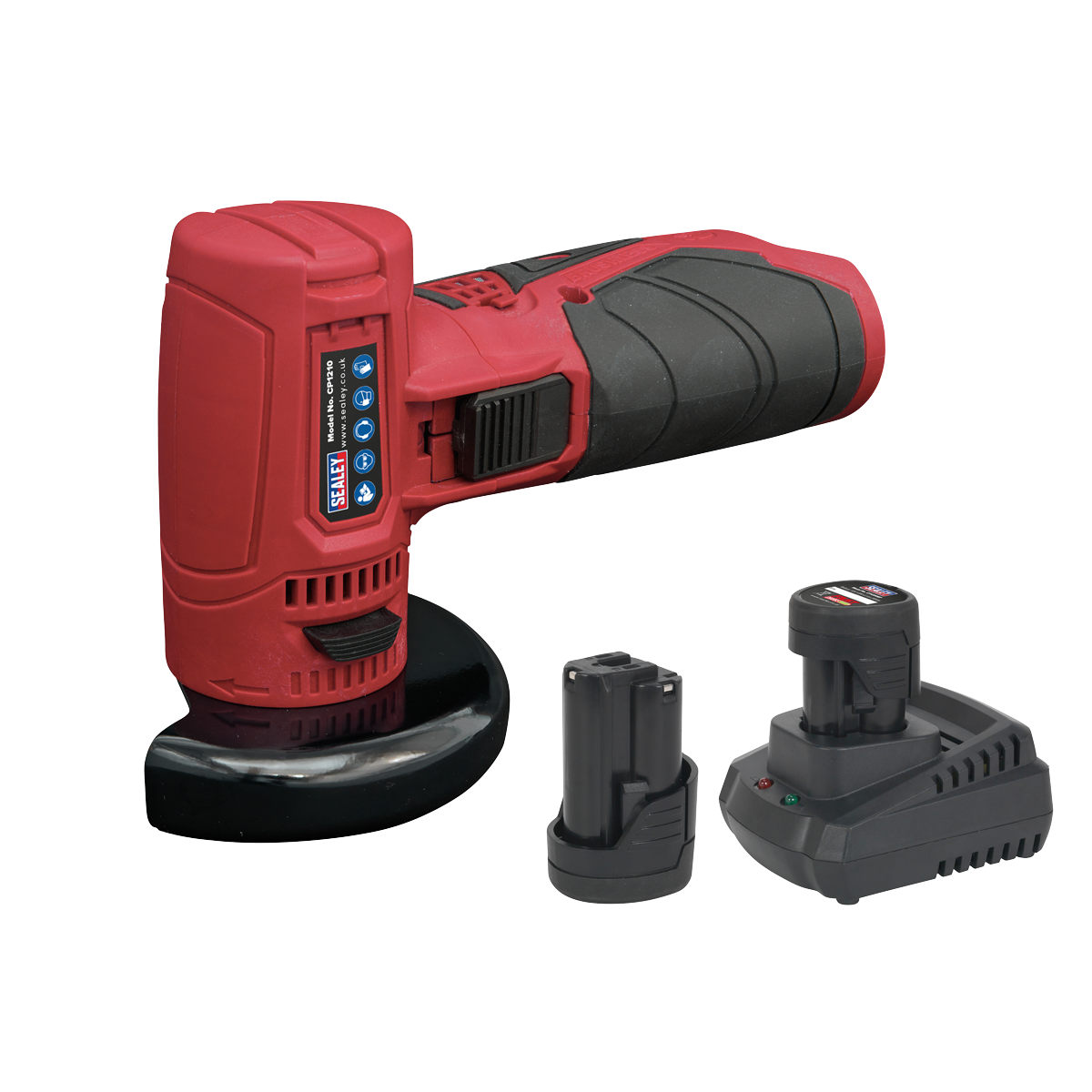 SV12 Series 75mm Cordless Angle Grinder Kit 12V 2Ah - 2 Batteries CP1210KIT