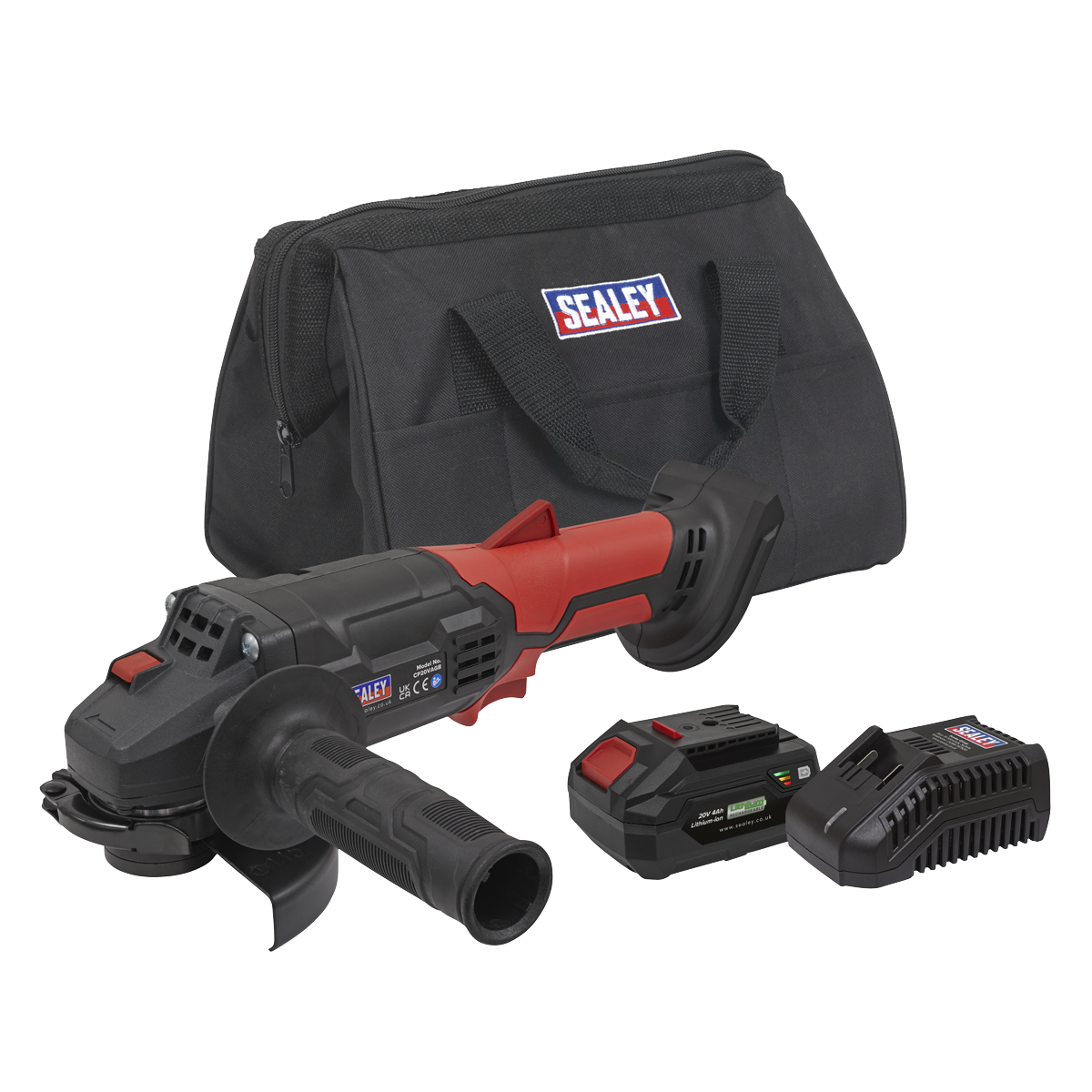 SV20 Series 115mm Cordless Angle Grinder Kit 20V 4Ah CP20VAGBKIT1
