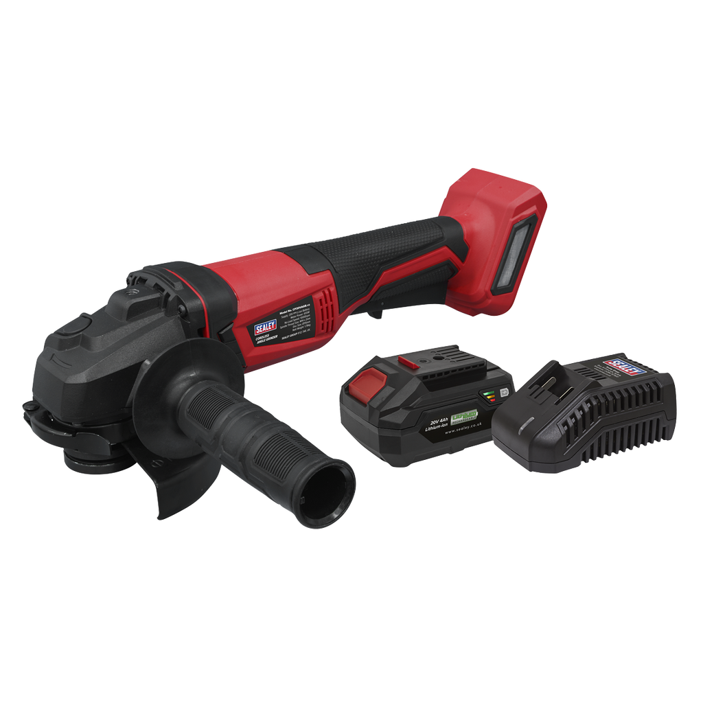 SV20 Series 115mm Cordless Angle Grinder Kit 20V 4Ah CP20VAGBKIT1