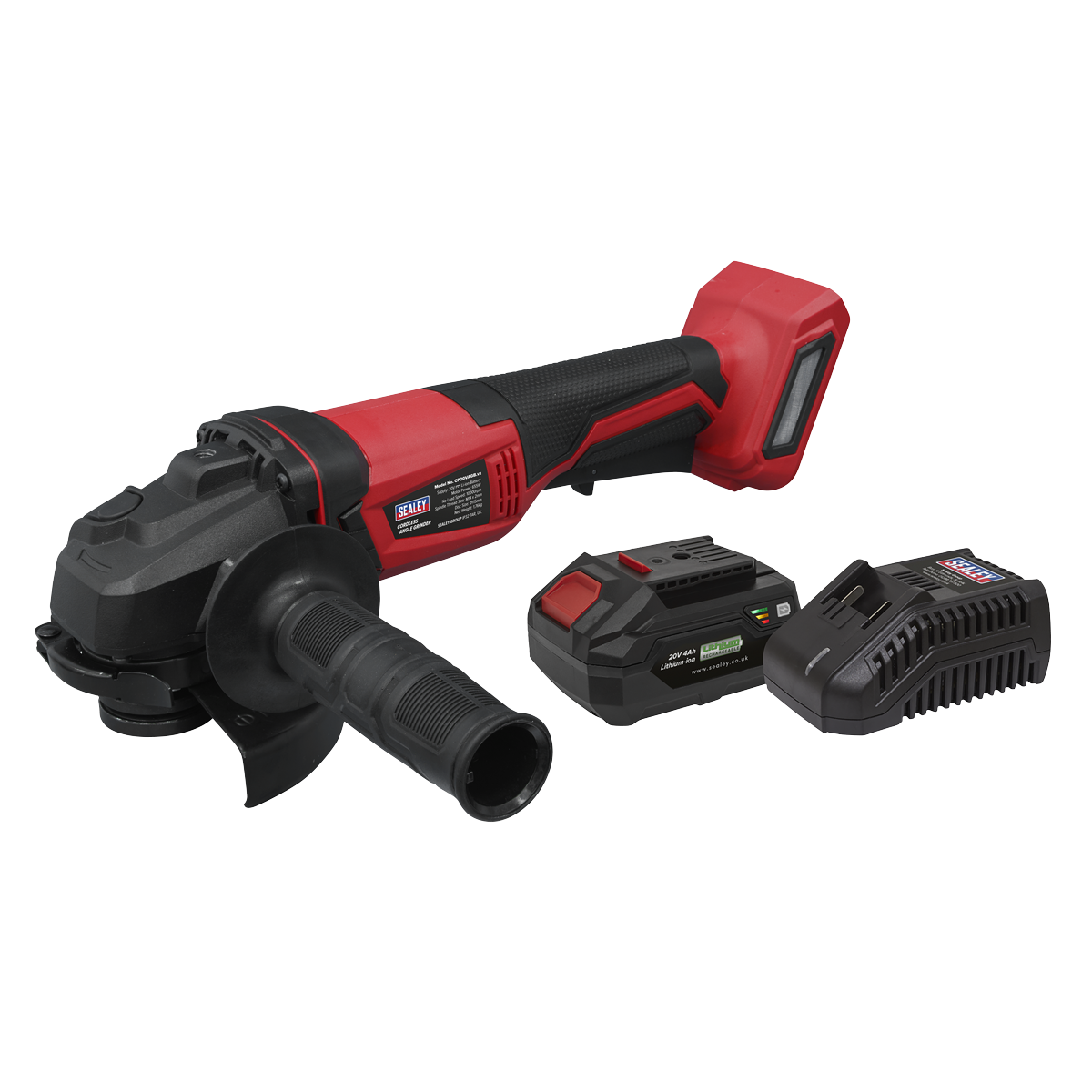 SV20 Series 115mm Cordless Angle Grinder Kit 20V 4Ah CP20VAGBKIT1