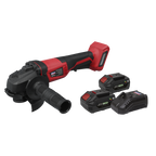 SV20 Series 115mm Cordless Angle Grinder Kit 20V 4Ah - 2 Batteries CP20VAGBKIT