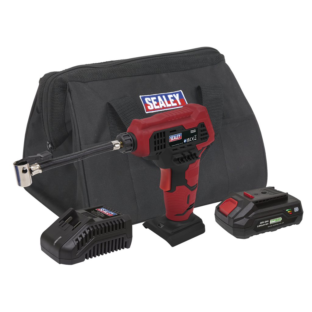 SV20 Series Cordless Tyre Inflator Kit 20V 2Ah CP20VAPKIT1