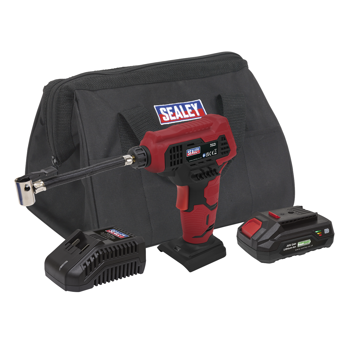 SV20 Series Cordless Tyre Inflator Kit 20V 2Ah CP20VAPKIT1