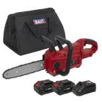 SV20 Series 25cm Cordless Chainsaw Kit 20V 4Ah - 2 Batteries CP20VCHSKIT