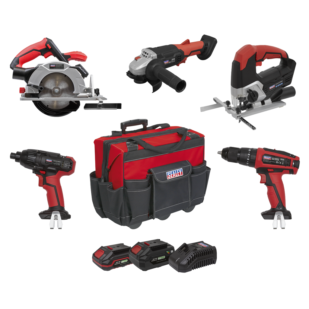 5 x SV20 Series Cordless Power Tool Kit 20V - 2 Batteries CP20VCOMBO13