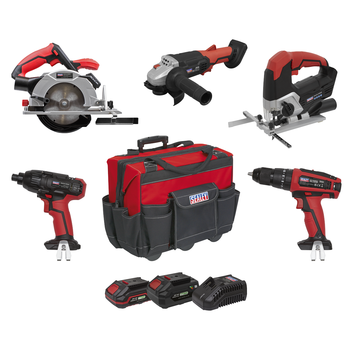 5 x SV20 Series Cordless Power Tool Kit 20V - 2 Batteries CP20VCOMBO13
