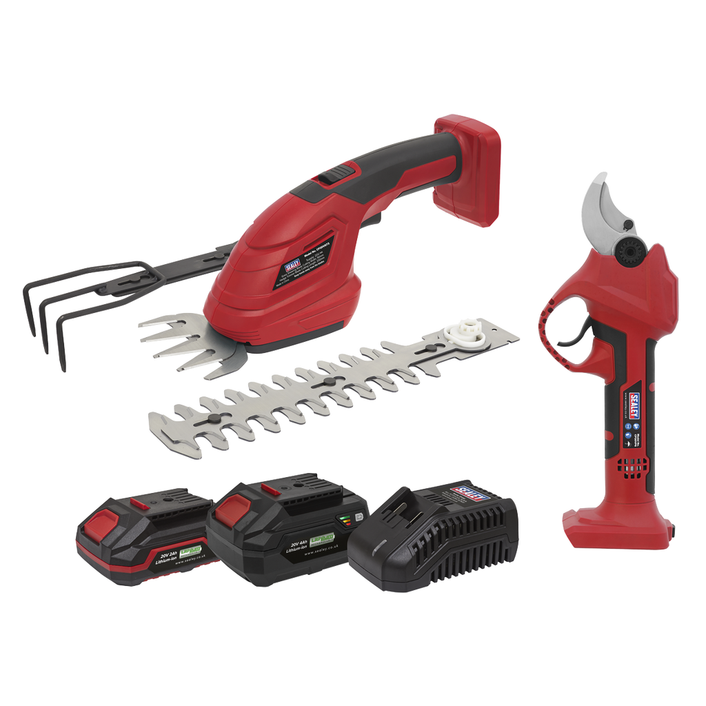2 x SV20 Series Cordless Power Tool Gardening Kit 20V - 2 Batteries CP20VCOMBO14
