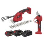 2 x SV20 Series Cordless Power Tool Gardening Kit 20V - 2 Batteries CP20VCOMBO14