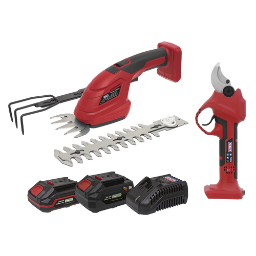 2 x SV20 Series Cordless Power Tool Gardening Kit 20V - 2 Batteries CP20VCOMBO14