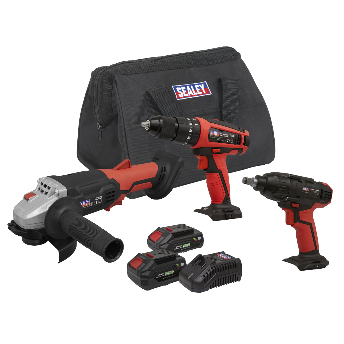 3 x SV20 Series Cordless Power Tool Kit 20V - 2 Batteries CP20VCOMBO1