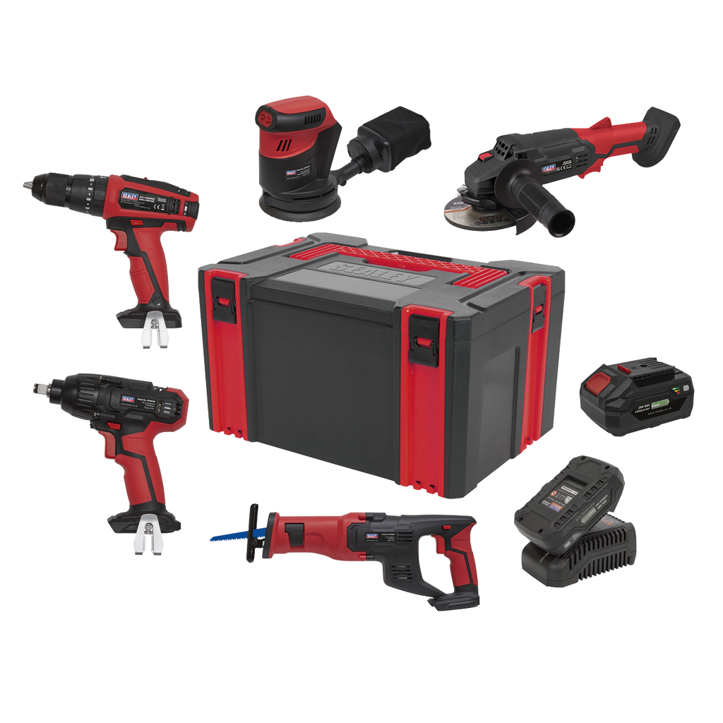 5 x SV20 Series Cordless Power Tool Kit 20V - 2 Batteries CP20VCOMBO2