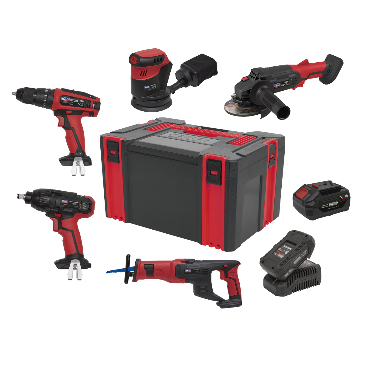 5 x SV20 Series Cordless Power Tool Kit 20V - 2 Batteries CP20VCOMBO2