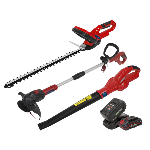 3 x SV20 Series Cordless Garden Power Tool Kit 20V - 2 Batteries CP20VCOMBO6