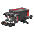 4 x SV20 Series Cordless Brushless Power Tool Kit 20V Euro Plug - 2 Batteries CP20VCOMBOX1EU