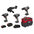4 x SV20 Series Cordless Brushless Power Tool Kit 20V - 2 Batteries CP20VCOMBOX1