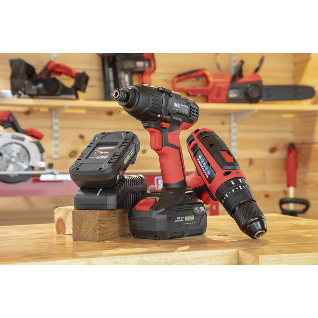 2 x SV20 Series Cordless Power Tool Kit 20V - 2 Batteries CP20VDDCOMBO