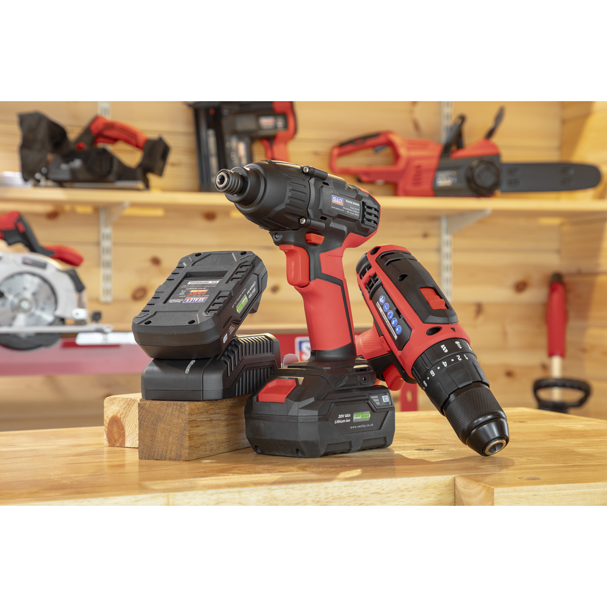 2 x SV20 Series Cordless Power Tool Kit 20V - 2 Batteries CP20VDDCOMBO