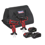 2 x SV20 Series Cordless Power Tool Kit 20V - 2 Batteries CP20VDDCOMBO