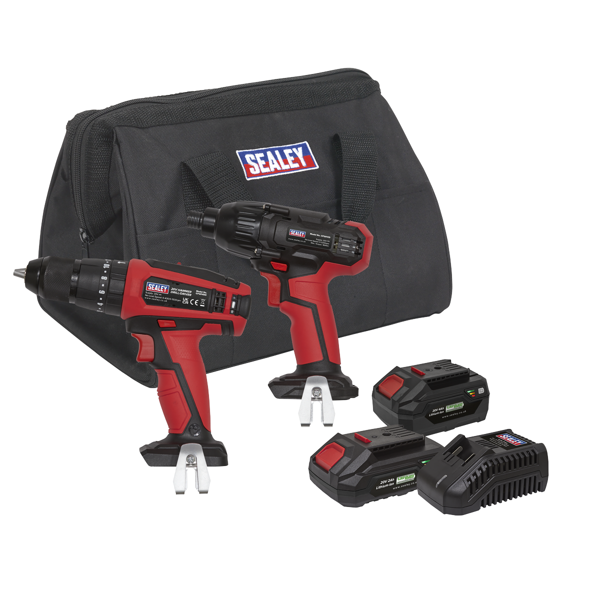 2 x SV20 Series Cordless Power Tool Kit 20V - 2 Batteries CP20VDDCOMBO