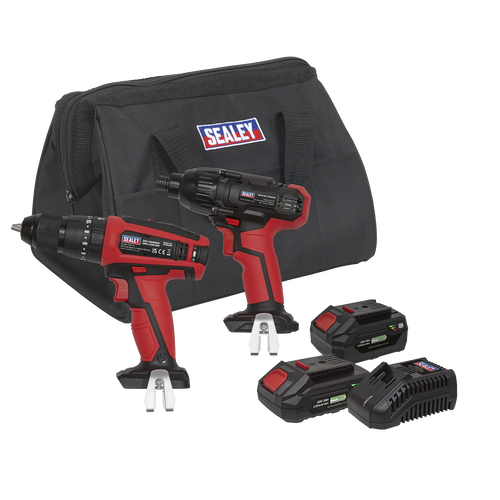2 x SV20 Series Cordless Power Tool Kit 20V - 2 Batteries CP20VDDCOMBO