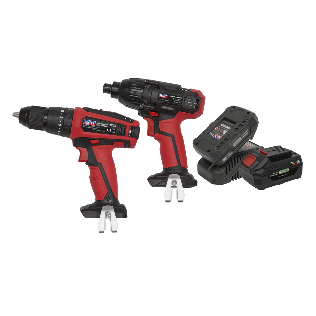 2 x SV20 Series Cordless Power Tool Kit 20V - 2 Batteries CP20VDDCOMBO