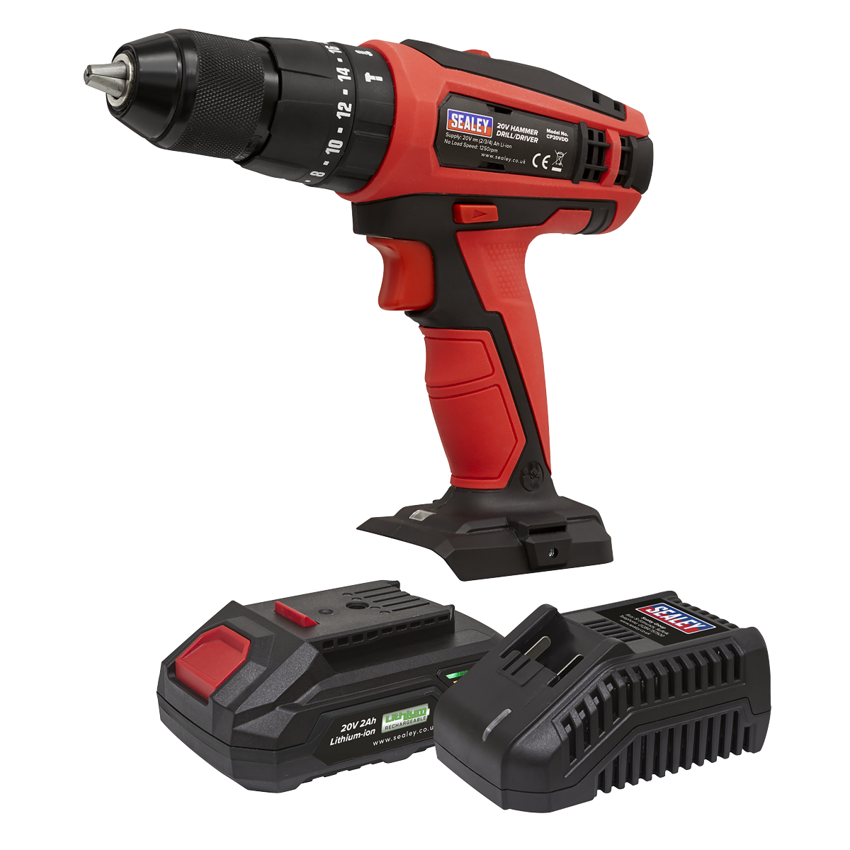 SV20 Series 13mm Cordless Combi Drill Kit 20V 2Ah CP20VDDKIT1