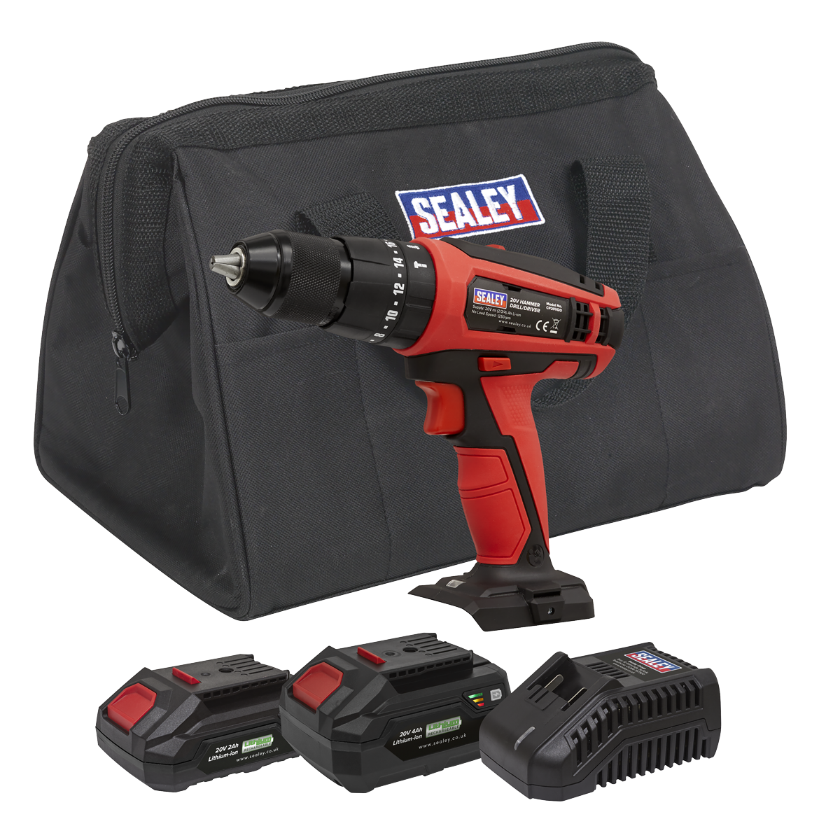 SV20 Series 13mm Cordless Combi Drill Kit 20V - 2 Batteries & Euro Plug CP20VDDKITEU