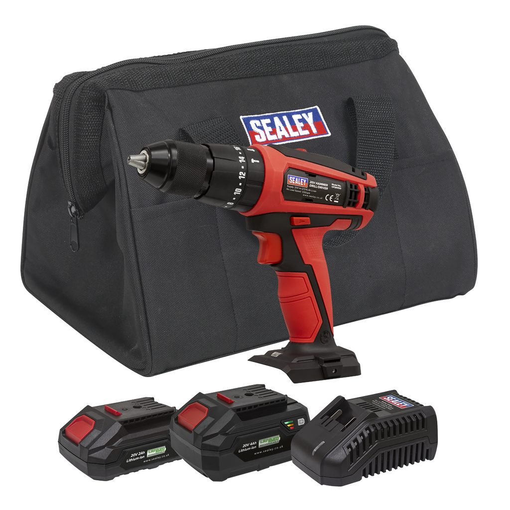 SV20 Series 13mm Cordless Combi Drill Kit 20V - 2 Batteries CP20VDDKIT