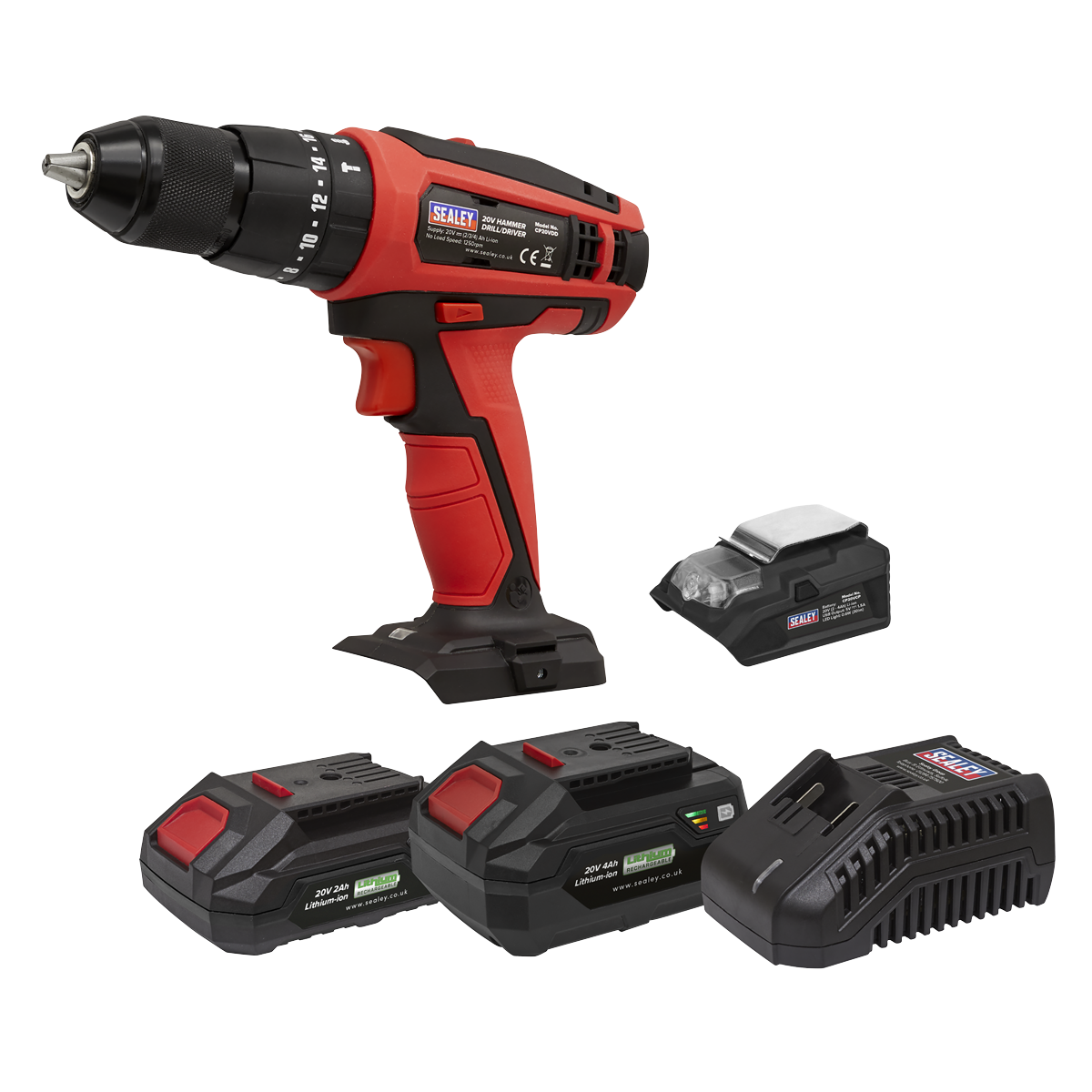 SV20 Series 13mm Cordless Combi Drill Kit 20V - 2 Batteries CP20VDDKIT