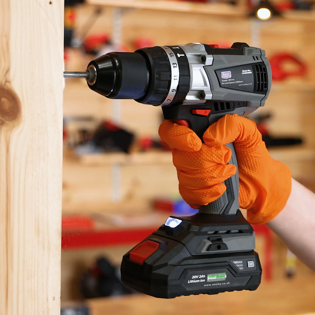 SV20 Series 13mm Brushless Cordless Combi Drill Kit 20V - 2 Batteries CP20VDDXKIT