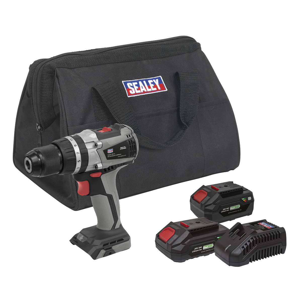 SV20 Series 13mm Brushless Cordless Combi Drill Kit 20V - 2 Batteries CP20VDDXKIT